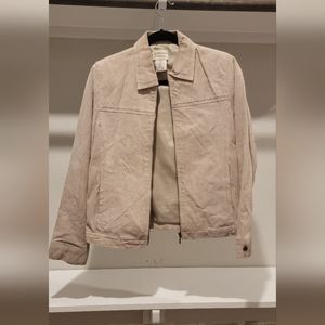 Washable Suede Jacket Tan